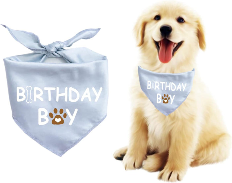 Dog Birthday Bandana Dog Birthday Boy Girl Dog Birthday Supplies for Small Medium Large Pet(Large)