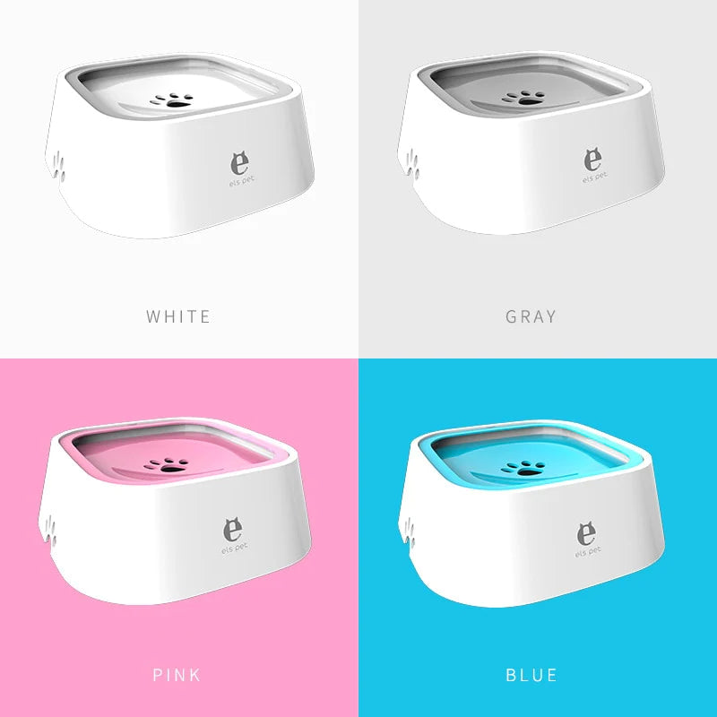 Pet Dog Cat Bowl Floating Bowl Water Drinker Not Wet Mouth Splash Water Cat Bowl Not Sprinkler Water Dispenser Portable Dog Bowl