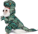 Dog Dinosaur Costume, Pet Halloween Cosplay Dress up Costumes, Funny Dino Hoodie Outfits Coat Clothes for Puppy Cat Dogs (L)