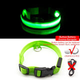 USB Charging Led Dog Collar Anti-Lost/Avoid Car Accident Collar for Dogs Puppies Dog Collars Leads LED Supplies Pet Products